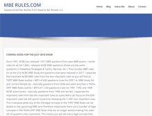 Tablet Screenshot of mberules.com